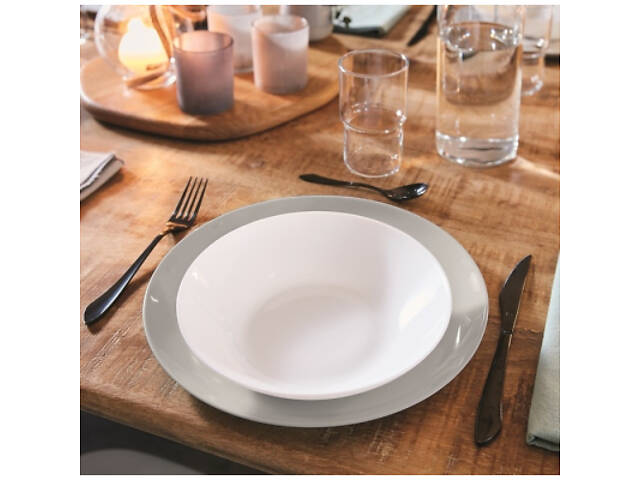 Тарілка Luminarc Diwali Granit 20 см супова (P0703) - Фото 3