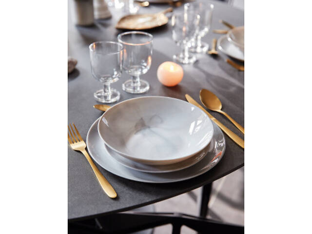 Тарелка Luminarc Diwali Marble Granit 25 см обідня (P9908) - Фото 5