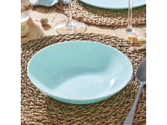 Тарілка Luminarc Pampille Light Turquoise 20 см супова (Q4650) - Фото 4