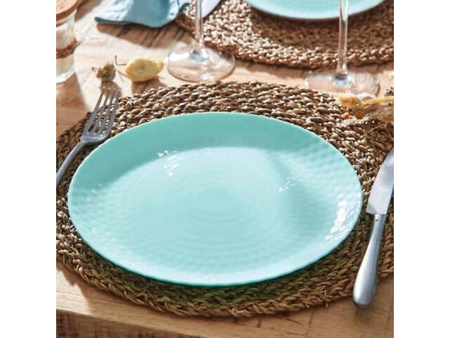 Тарілка Luminarc Pampille Light Turquoise 25 см обідня (Q4649) - Фото 3