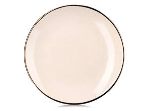 Тарілка обідня Ardesto Emilia AR0726EBG 27.5 см бежева