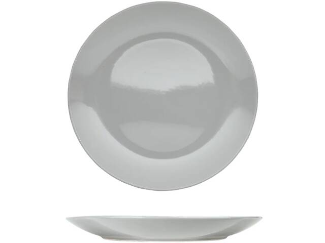 Тарілка обідня Well Done WD-5024B 27 см сіра - Фото 1