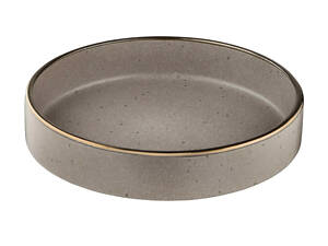 Тарілка супова Ardesto Fasano AR0420GB 20 см сіра з коричневим