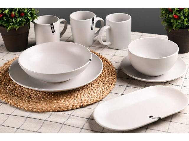 Тарелка суповая Ardesto LuССa White AR-2920-WM 20 см - Фото 3