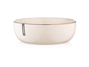 Тарілка супова Ardesto Marmo AR-2919-MRBS 19 см бежева