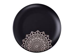 Тарілка Limited Edition KORA 20.5 см /десерт./чорна (JH2068-1) (JH2068-1)