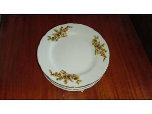 Десертные тарелки кедровая ветка, 18 см, Yamatsu, Japan, 1970-е годы, 6 шт.