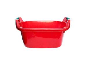 Таз об. 65л овал с ручками красный ТМ КОНСЕНСУС