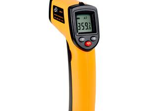 Технічний безконтактний електронний цифровий інфрачервоний термометр VKTECH GM320, до 380 градусів