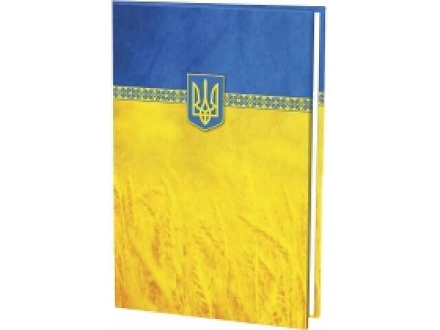 Тека папка А4 жовто-блакитна з тризубом - Фото 1