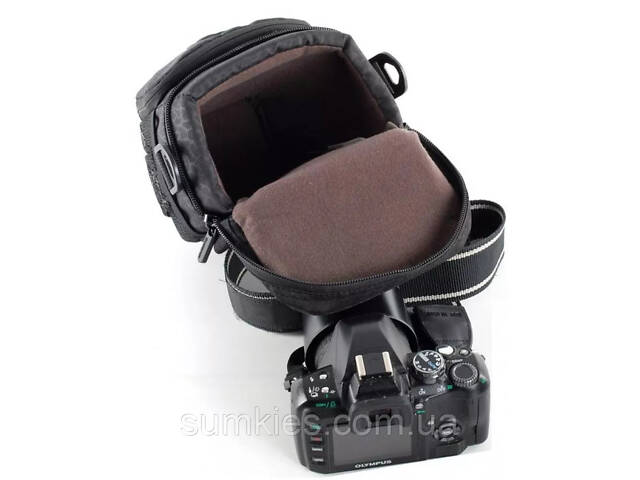 Текстильна фотосумка, барсетка для фотокамери Continent чорна - Фото 6