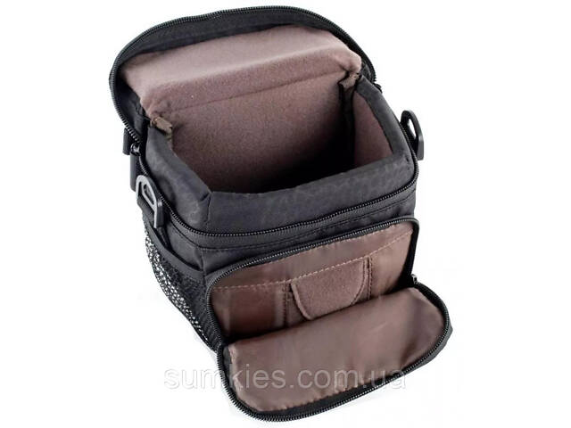 Текстильна фотосумка, барсетка для фотокамери Continent чорна - Фото 9