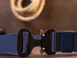 Текстильний ремінь Vintage 20548 Синій