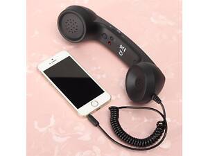 Телефонная ретро трубка черная №362