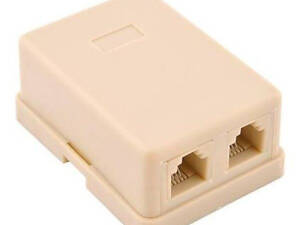 Телефонна розетка 2xRJ12 телефонна 6P4C накладна Ritar (StR-6P4CRJ12-2)