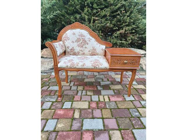 Телефонниця. НОВА !!! Бароко. Італія ?? Каркас буковий. ? Шир. 95 см., глиб. 45 см, вис. 82 см., вис. сидіння 43 см. ? 295 € - Фото 1