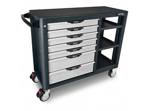 Інструментальна візок для автосервісу TOPTUL (Pro-Plus) 7 секцій + 3 полиці TCBH0703