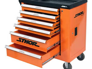 Тележка инструментальная Sthor 6 тумб 174 предметов