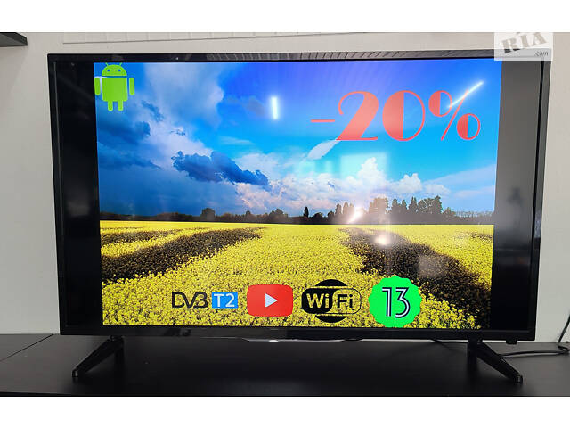 Телевизор Smart TV Android 13 45 дюймов | Wi-Fi телевизор Smart TV 13 45 дюймов