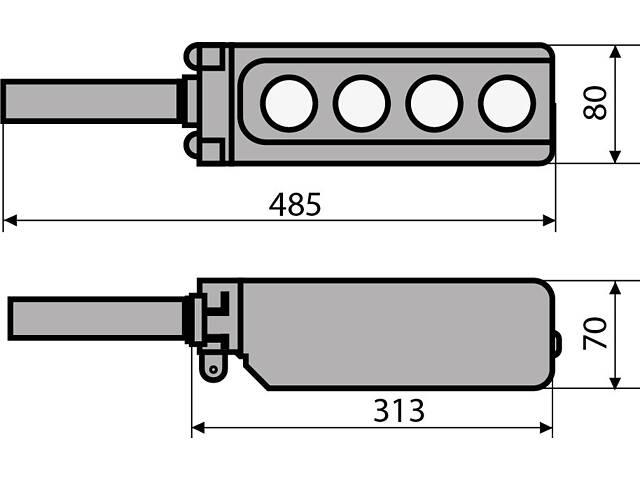 Тельферный пост 6-положений 6NC+6NO+6NO две скорости IP65 [A0140050016] XAL-B3-691 АСКО - Фото 6