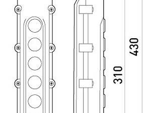 Тельферний пост 8-положень 8NO IP54 [s0070004] e.cob.stand.8 E.NEXT