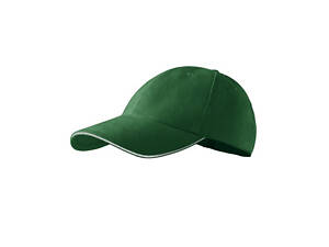 Кепка JHK MALFINI 6P SANDWICH-06/00 темно-залений/білий застібка металева