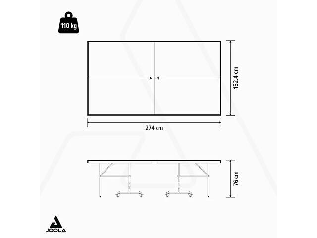 Тенісний стіл Joola World Cup 25 ITTF Blue (11291) - Фото 7