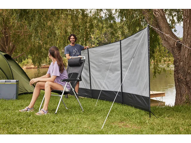 Тент, екран для захисту від вітру та сторонніх очей Rocktrail сірий 5х1.4 м - Фото 1