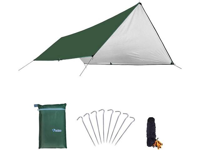 Намет туристичний Bluefield водонепроникний S 3x4 м Темно-зелений (050461) - Фото 2