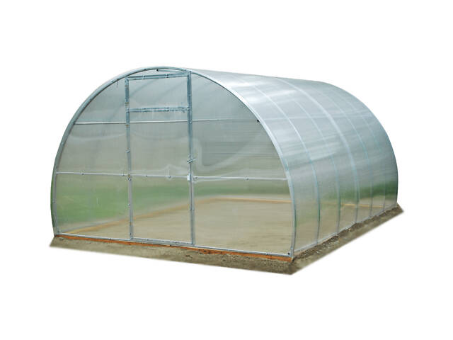 Теплиця «Алістан 20×20» 3×4 з оцинкованої квадратної труби з полікарбонатом 8 мм RIG-TORG - Фото 1