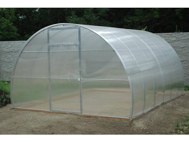 Теплиця «Алістан 20×20» 3×4 з оцинкованої квадратної труби з полікарбонатом 8 мм RIG-TORG - Фото 4