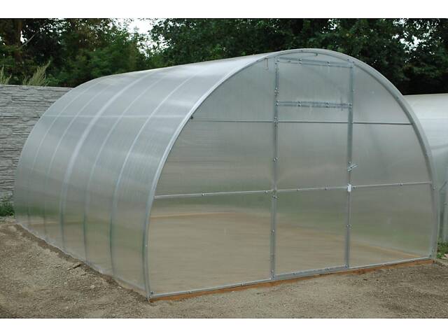 Теплиця «Алістан 20×20» 3×4 з оцинкованої квадратної труби з полікарбонатом 8 мм RIG-TORG - Фото 3