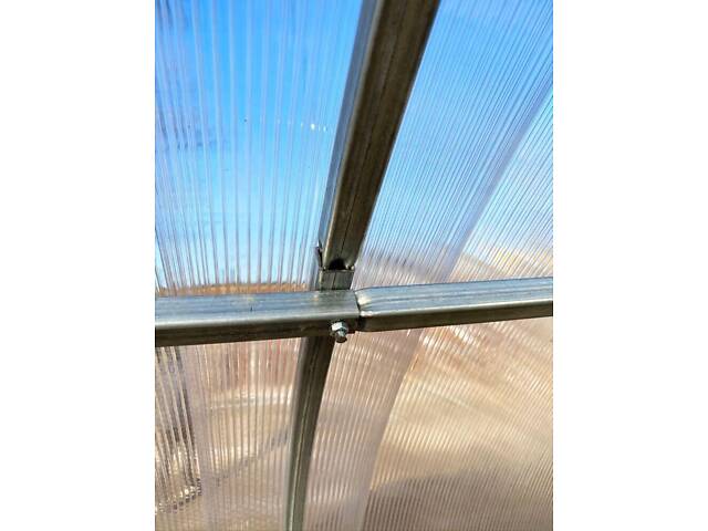 Теплиця «Алмір» 5×10 з оцинкованої квадратної труби з полікарбонатом Soton 6 мм RIG-TORG - Фото 8