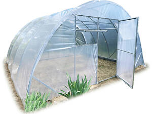 Теплиця «Алмір» 5×8 з оцинкованої квадратної труби з плівкою 150 мкм RIG-TORG