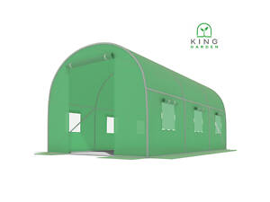 Теплица, парник для огорода и сада King Garden с окнами 10м² 400х250х200