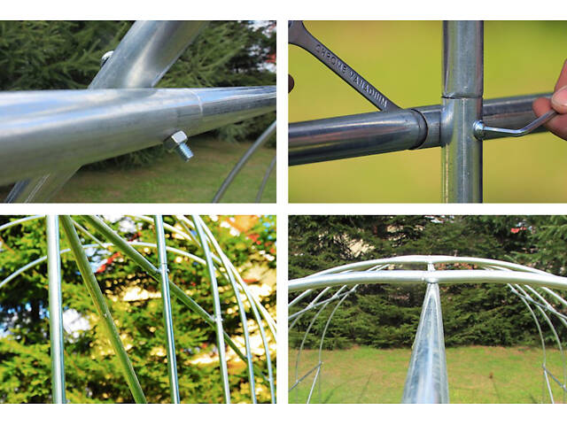 Теплиця парник для городу та саду з вікнами Avko Garden 30м2 = 1000*200*300 - Фото 5