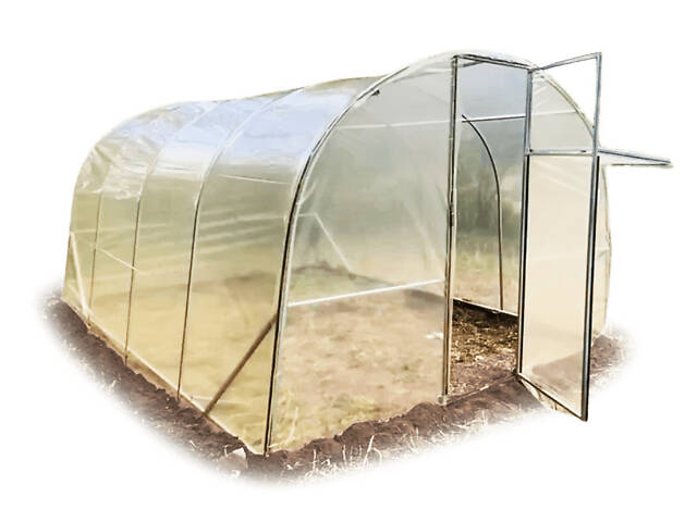 Теплиця «Титан» 3×4 з оцинкованої квадратної труби з плівкою 150 мкм RIG-TORG - Фото 1