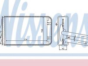 Теплообменник, отопление салона NISSENS 70229 на AUDI A4 седан (8D2, B5)