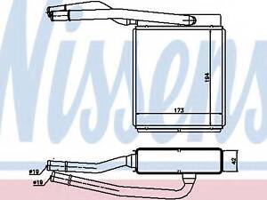 Теплообмінник, опалення салону NISSENS 71746 на FORD FOCUS (DAW, DBW)