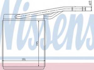 Теплообменник, отопление салона NISSENS 71747 на FORD FOCUS (DAW, DBW)