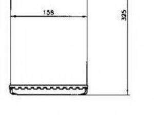 Теплообменник, отопление салона NRF 53220 на LANCIA KAPPA (838A)