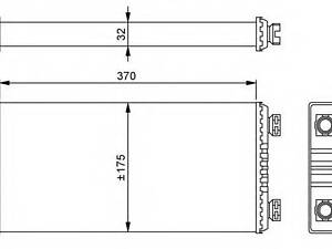 Теплообменник, отопление салона NRF 54257 на MERCEDES-BENZ ACTROS MP2 / MP3