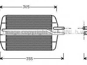 Теплообменник, отопление салона THERMOTEC D6G005TT на FORD FIESTA Mk IV (JA_, JB_)