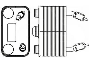 Теплообменник (радиатор) акпп BMW X5 E53 (NRF). 31076