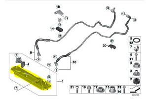 Теплообменник (радиатор) АКПП BMW X5 E70 (2010-2013) рестайл, 17217553389