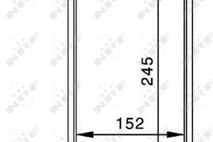 Теплообменник, система отопления салона NRF 54234