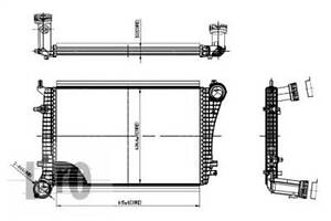 Теплообменник на A3, Altea, Golf, Octavia, Passat B6, Superb, Toledo