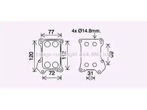 Теплообменник на Astra H, Corsa D, Doblo, Grande Punto, Idea, Mito, Musa, Punto, Strada, Ypsilon