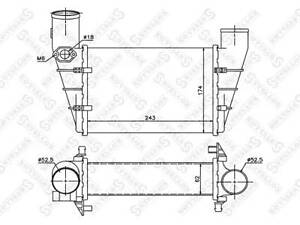 Теплообменник на A4, A6, Passat B5