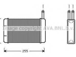 Теплообмінник, система опалення салону AVA QUALITY COOLING FD6134 на FORD FIESTA Mk III (GFJ)